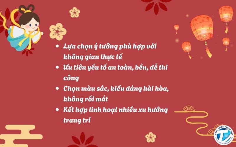 Một số lưu ý khi lựa chọn ý tưởng trang trí Trung thu